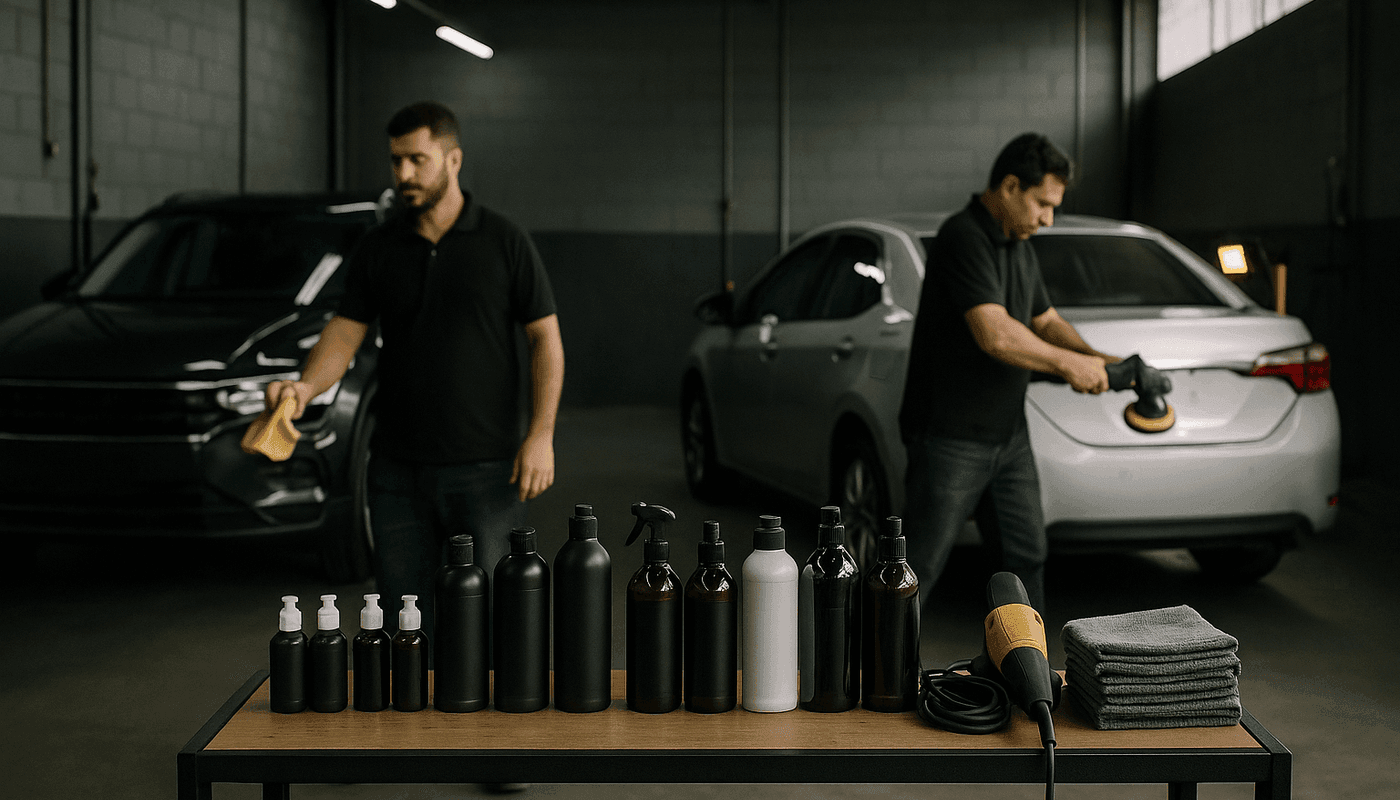 Garagem profissional de preparação de veículos